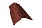 Планка конька фигурного 150x150 0,5 Velur20 RAL 3009 оксидно-красный