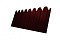 Профнастил С10B фигурный 0,45 Drap RAL 3005 красное вино