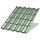 Металлочерепица МЕТАЛЛ ПРОФИЛЬ Трамонтана-XL NormanMP (ПЭ-01-6019-0.5)