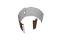 Крепление трубы круглой Ø90 на кирпич Vortex Mix PE RAL 8017 шоколад