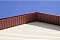 Софит металлический без перфорации 0,5 Velur20 с пленкой RR 32 темно-коричневый