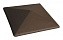 Клинкерный заборный оголовок KING KLINKER 03 Natural brown, 310*310*80 мм
