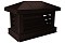 Дымник на трубу с жалюзи 520х390мм 0,5 Satin с пленкой RAL 8017 шоколад