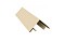 Планка угла внешнего составная верхняя 0,5 Satin с пленкой RAL 1015 светлая слоновая кость